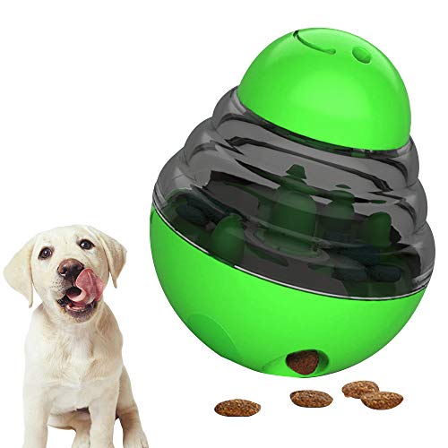 Hillylolly Hundefutter Ball, Hundespielzeug Intelligenz, Leckerli Ball Hundespielzeug, Dispenser Ball, Hunde Snackbälle, Treat Dispenser Spielzeug Hund, Interaktives Haustiere Futter Ball (Grün) von Hillylolly