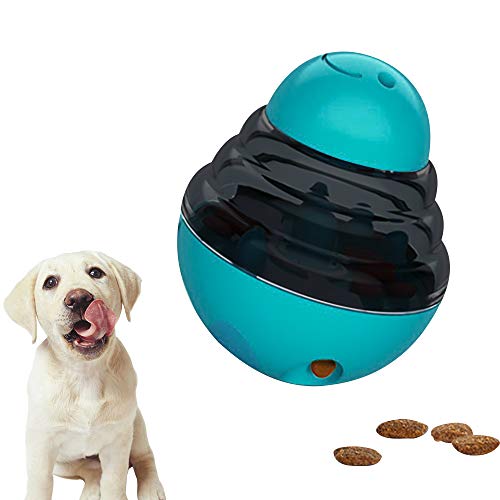 Hillylolly Hundefutter Ball, Hundespielzeug Intelligenz, Leckerli Ball Hundespielzeug, Dispenser Ball, Hunde Snackbälle, Treat Dispenser Spielzeug Hund, Interaktives Haustiere Futter Ball(Blau) von Hillylolly