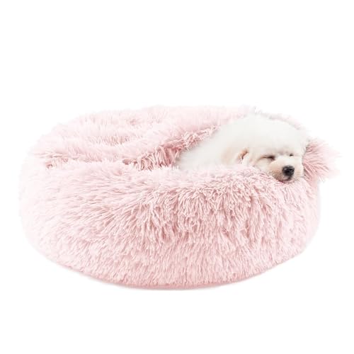 Himax Hundebett für kleine Hunde und Katzen, Komfort-Hundebetten mit befestigter Decke, beruhigend, Anti-Angst, flauschig, waschbar, 50,8 cm, 66 cm, 88,9 cm, Rosa Himax Hundebett für kleine Hunde und Katzen, Komfort-Hundebetten mit befestigter Decke, beruhigend, Anti-Angst, flauschig, waschbar, 50,8 cm, 66 cm, 88,9 cm, Rosa von Himax