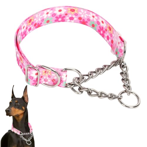 Hundehalsband, Edelstahlkette, Martingal-Halsband für Hunde, kein Ziehen, rutschfest, Choker, Choker, Choke, robustes Hundehalsband Hundehalsband, Edelstahlkette, Martingal-Halsband für Hunde, kein Ziehen, rutschfest, Choker, Choker, Choke, robustes Hundehalsband von HimyBB