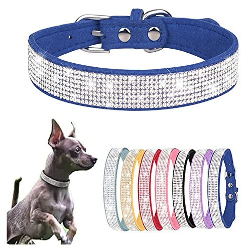 Großes Hundehalsband für Mädchen, blaue Strasssteine, glitzernder Schmuck, Katzenhalsband für XS, S, M, L, Mädchen, Prinzessin, Haustiere, Welpen, Kätzchen Großes Hundehalsband für Mädchen, blaue Strasssteine, glitzernder Schmuck, Katzenhalsband für XS, S, M, L, Mädchen, Prinzessin, Haustiere, Welpen, Kätzchen von HimyBB