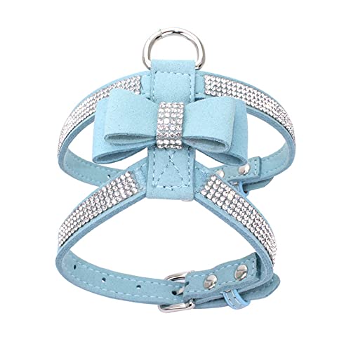 Kleines Hundegeschirr, Strass Welpe Kitty Weste Geschirre weiblich niedlich Fancy funkelnden weichen hübschen Kristall Diamant für XS Hund Haustier Kleines Hundegeschirr, Strass Welpe Kitty Weste Geschirre weiblich niedlich Fancy funkelnden weichen hübschen Kristall Diamant für XS Hund Haustier von HimyBB