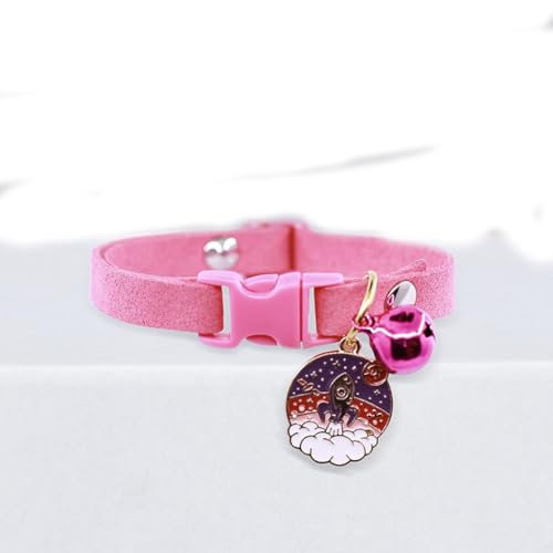 Süßes Welpenhalsband mit Glöckchen, hübsches Mädchen-Hundehalsband, Katzenhalsband mit Glöckchen, für XXS, XS, kleine Hündinnen, Kätzchen, Tiere, XS von HimyBB