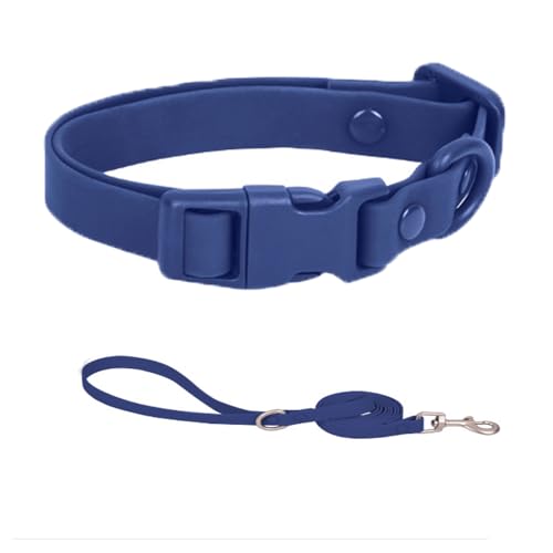 Wasserdichtes Hundehalsband, verstellbar, für große, mittelgroße und kleine Hunde, Haustierhalsband, weich, bequem, ohne Nackenbelastung, Dunkelblau, Größe S Wasserdichtes Hundehalsband, verstellbar, für große, mittelgroße und kleine Hunde, Haustierhalsband, weich, bequem, ohne Nackenbelastung, Dunkelblau, Größe S von HimyBB