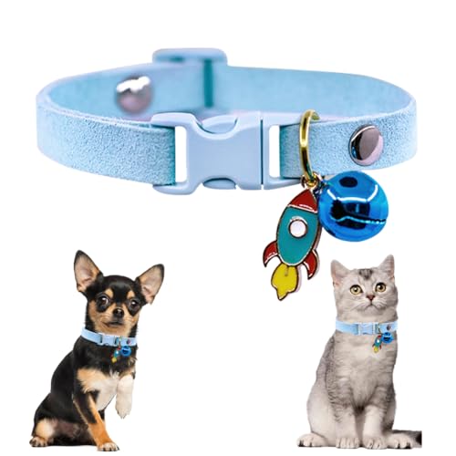 Welpenhalsband mit Glöckchen, hübsches Katzenhalsband mit Glöckchen, für Jungen, für XXS, XS, kleine Haustiere, Hunde, männlich, Kätzchen, Tier, XS Welpenhalsband mit Glöckchen, hübsches Katzenhalsband mit Glöckchen, für Jungen, für XXS, XS, kleine Haustiere, Hunde, männlich, Kätzchen, Tier, XS von HimyBB