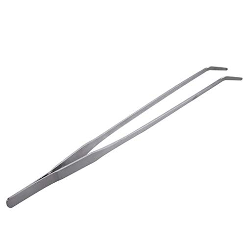 Hins Gerade und Gebogene Edelstahl-Super-Dick-Pinzetten-Set, Zange Aquarium Werkzeug Aquarium Wasserpflanzen Pinzette Clip Fütterungszange für Würmer, Reptilien, Eidechsen, Bartagamen 27/25cm Hins Gerade und Gebogene Edelstahl-Super-Dick-Pinzetten-Set, Zange Aquarium Werkzeug Aquarium Wasserpflanzen Pinzette Clip Fütterungszange für Würmer, Reptilien, Eidechsen, Bartagamen 27/25cm von Hins