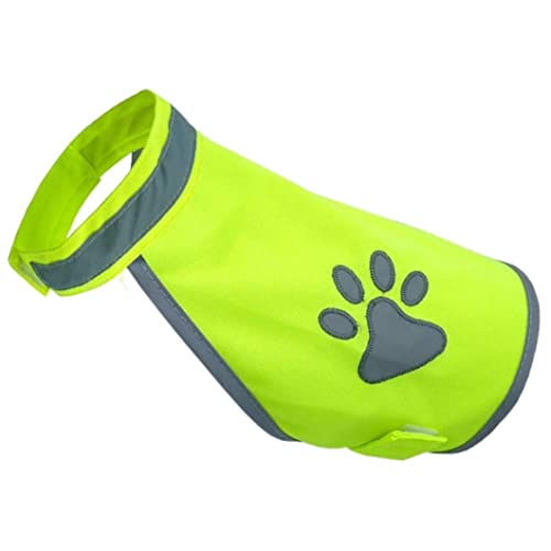 Reflektierende Hundeweste Reflektierende Hundeweste Hohe Sichtbarkeit Für Welpen Nacht Sicherheitswesten Haustierjacke Kleidung Fluoreszierend Grün S von Hintyne