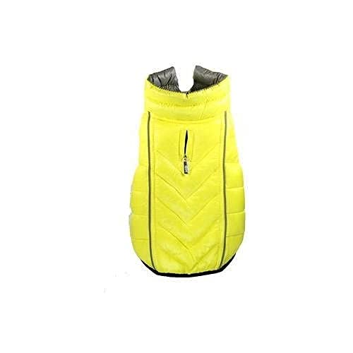 Hip Doggie HD-5FRYL Featherlite Reversible Reflective Puffer Vest Hundemantel, L, gelb/grau Hip Doggie HD-5FRYL Featherlite Reversible Reflective Puffer Vest Hundemantel, L, gelb/grau von Hip Doggie
