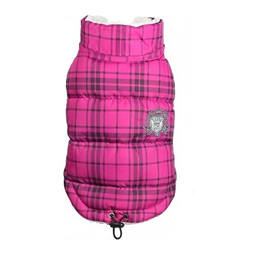 Hip Doggie HD-5PDSP Plaid Puffer Vest Hundemantel, M, rosa Hip Doggie HD-5PDSP Plaid Puffer Vest Hundemantel, M, rosa von Hip Doggie