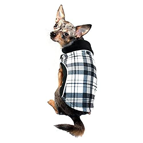 Hip Doggie HD-5PFWBK-XL Reversible Polar Fleece Wrap Coat - Plaid - Hundejacke, XL, schwarz Hip Doggie HD-5PFWBK-XL Reversible Polar Fleece Wrap Coat - Plaid - Hundejacke, XL, schwarz von Hip Doggie