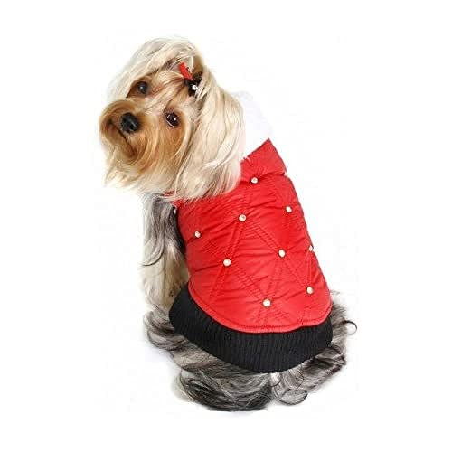 Hip Doggie HD-5RPRD-M Rhinestone Puffer Vest - Hundejacke, M, rot Hip Doggie HD-5RPRD-M Rhinestone Puffer Vest - Hundejacke, M, rot von Hip Doggie
