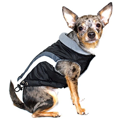 Hip Doggie HD-5SABK-XL Swiss Alpine Ski Vest Hundemantel, XL, schwarz von Hip Doggie