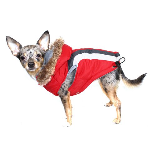 Hip Doggie HD-5SARD-BDXL Swiss Alpine Ski Vest Hundemantel, BDXL, rot von Hip Doggie