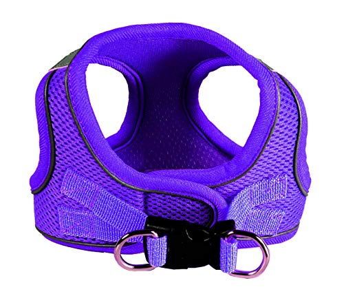 Hip Doggie HD-6EZMPR-XL Sport Mesh Purple EZ Reflective Harness Vest XL Hundegeschirr von Hip Doggie