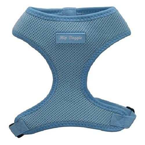 Hip Doggie HD-6PMHBL Ultra Comfort Harness Vest Hundegeschirr, S, blau von Hip Doggie