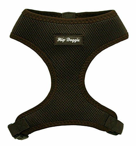 Hip Doggie HD-6PMHBN Ultra Comfort Harness Vest Hundegeschirr, XXL, braun von Hip Doggie