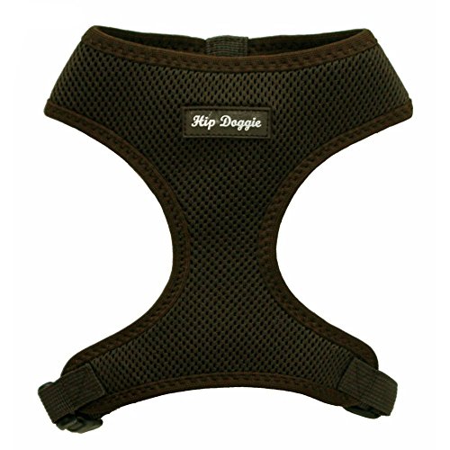 Hip Doggie HD-6PMHBN Ultra Comfort HarnessVest Hundegeschirr, M, braun von Hip Doggie