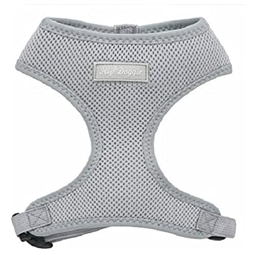 Hip Doggie HD-6PMHGY Ultra Comfort Harness Vest Hundegeschirr, XL, silvergrau von Hip Doggie