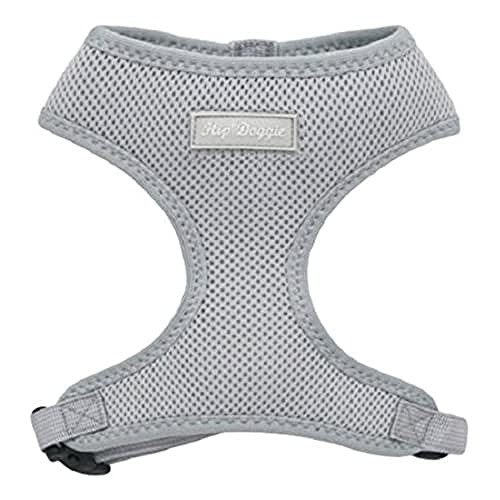 Hip Doggie HD-6PMHGY Ultra Comfort Harness Vest Hundegeschirr, XS, silvergrau Hip Doggie HD-6PMHGY Ultra Comfort Harness Vest Hundegeschirr, XS, silvergrau von Hip Doggie
