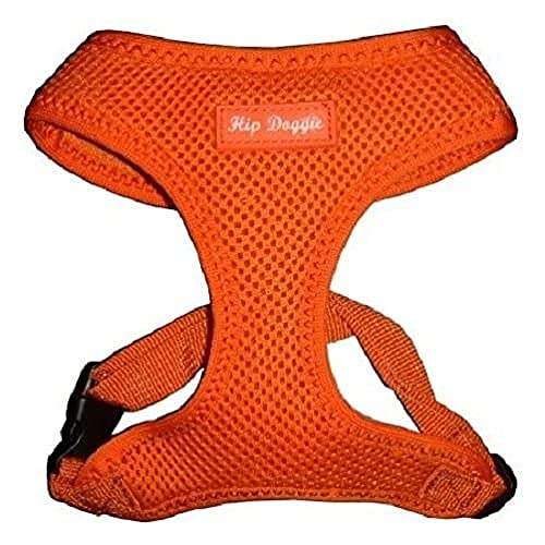 Hip Doggie HD-6PMHOR Ultra Comfort Harness Vest Hundegeschirr, L, orange von Hip Doggie