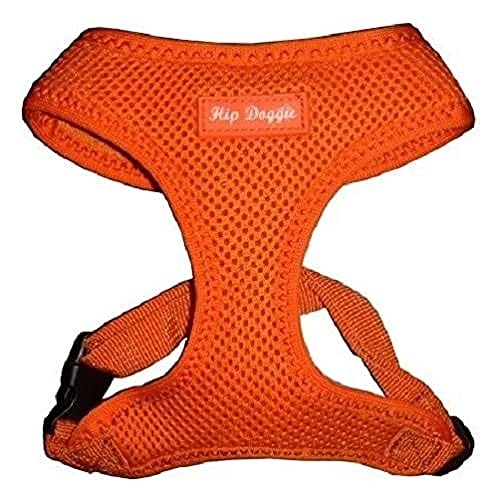 Hip Doggie HD-6PMHOR Ultra Comfort Harness Vest Hundegeschirr, L, orange Hip Doggie HD-6PMHOR Ultra Comfort Harness Vest Hundegeschirr, L, orange von Hip Doggie