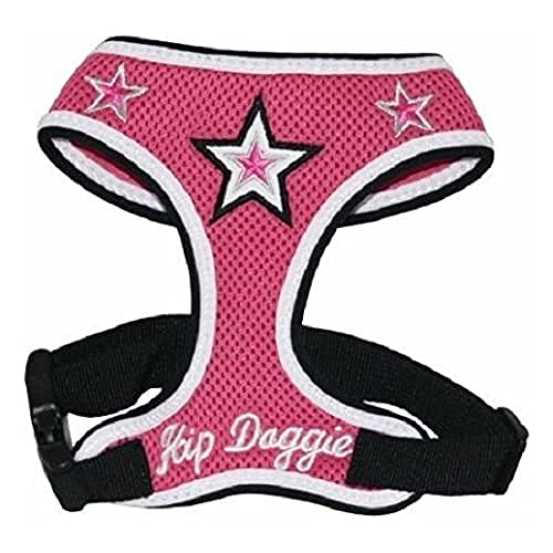 Hip Doggie HD-6PMST Super Star Mesh Harness Vest Hundegeschirr, S, rosa von Hip Doggie
