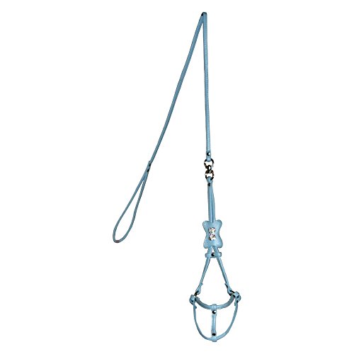 Hip Doggie HD-6SIBB-M Bone Step-in Harness - Hundegeschirr, M, blau von Hip Doggie