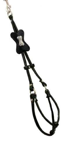 Hip Doggie HD-6SIBKB-XXS Bone Step-in Harness - Hundegeschirr, XXS, schwarz von Hip Doggie