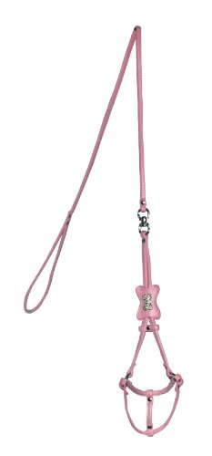 Hip Doggie HD-6SIPB-L Bone Step-in Harness - Hundegeschirr, L, rosa von Hip Doggie