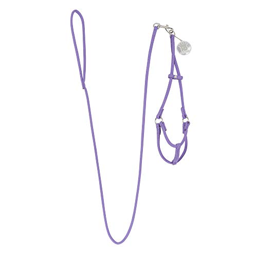 Hip Doggie HD-6SISPR-XS Micro-Suede Step-in Harness w/Detachable Leash Purple XS Hundegeschirr von Hip Doggie