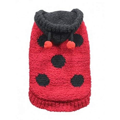 Hip Doggie HD-7CHLB-M Chenille Lady Bug - Hund Kostüm Pullover, M von Hip Doggie