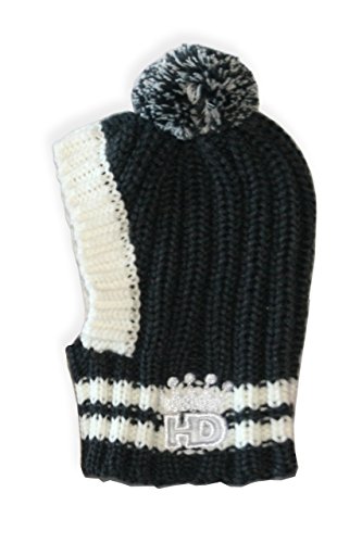 Hip Doggie HD-7CPG-L Crown Knit Hat - Hundehut, L, grau von Hip Doggie