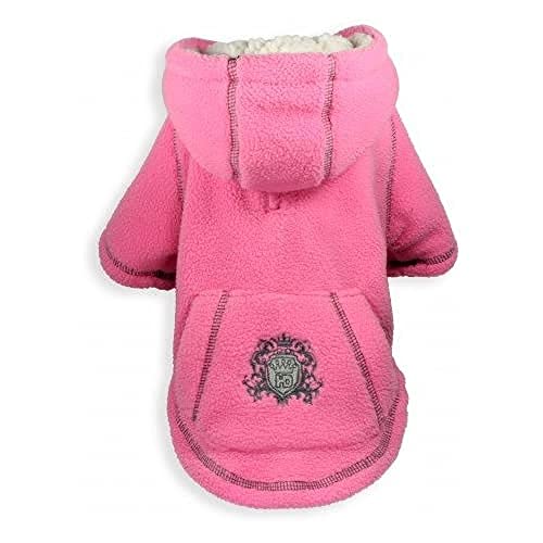 Hip Doggie HD-7HDCP-M Crown Hoodie - Hundepullover, M, rosa von Hip Doggie