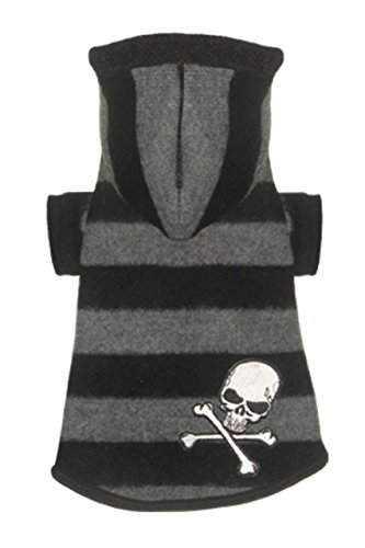 Hip Doggie HD-7SSSHG-XS Super Soft Striped Hoodie - Hundepullover, XS, grau Hip Doggie HD-7SSSHG-XS Super Soft Striped Hoodie - Hundepullover, XS, grau von Hip Doggie