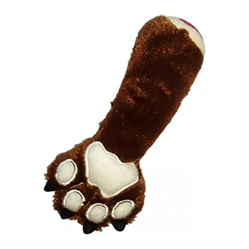 Hip Doggie HD-8CLBRL Brown Bear Claw Large 9.5 Zoll (24 cm) Hundespielzeug von Hip Doggie