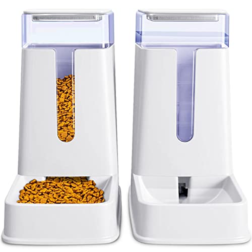 Automatischer Katzenfutterspender und Katzenwasserspender im Set 2 Packungen Automatischer Hundefutterspender und Hundewasserspender 1 Gallone von Hipidog