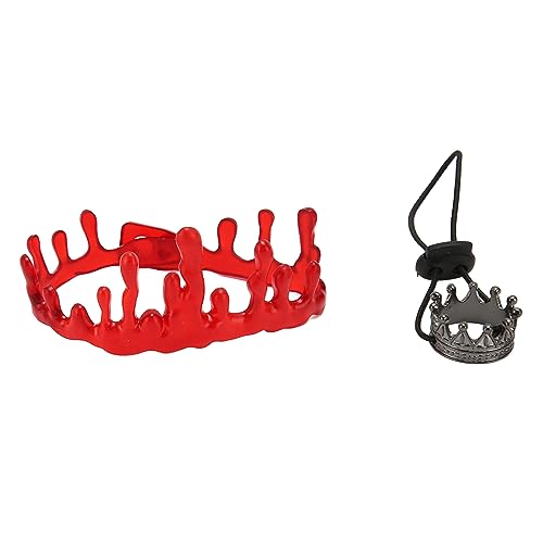 Hiraith Bartagamen-Kronen-Halsketten-Set, Modisches Reptilien-Kostüm, Foto-Requisiten, Halloween-Zubehör, Aluminiumlegierung und Weiches Kunststoffmaterial Hiraith Bartagamen-Kronen-Halsketten-Set, Modisches Reptilien-Kostüm, Foto-Requisiten, Halloween-Zubehör, Aluminiumlegierung und Weiches Kunststoffmaterial von Hiraith
