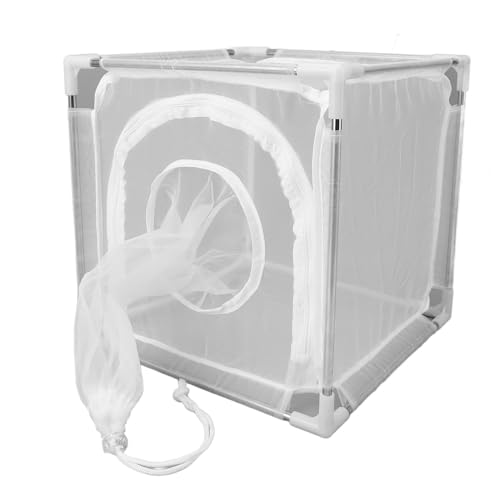 Fliegengitterkäfig, Premium-Nylon, Abnehmbarer Outdoor-Pflanzenfliegen-Beobachtungskäfig mit Edelstahlrohr für Zucht, Schlüpfen, Beobachtung, Geeignet für Zuhause, Labor, Weiß Fliegengitterkäfig, Premium-Nylon, Abnehmbarer Outdoor-Pflanzenfliegen-Beobachtungskäfig mit Edelstahlrohr für Zucht, Schlüpfen, Beobachtung, Geeignet für Zuhause, Labor, Weiß von Hiraith