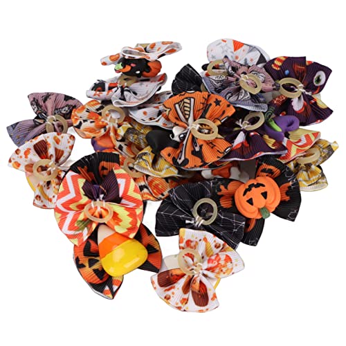 Hiraith 24 Stück Hunde-Halloween-Gummiband, Stilvolle, Handgefertigte Welpenpflegeschleifen Hunde und Katzen Hiraith 24 Stück Hunde-Halloween-Gummiband, Stilvolle, Handgefertigte Welpenpflegeschleifen Hunde und Katzen von Hiraith
