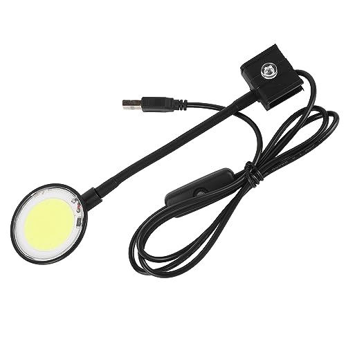 Hiraith Aquarium-Licht, LED-COB-Chip, Knopfschalter, Weiches Licht, 360-Grad-Drehung, Clip-on-USB-Aquarium-Licht für Salzwassertank (SZD-Y400B) von Hiraith