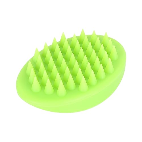 Hiraith Haustierpflegebürste, Tragbare Silikon-Bequeme Haustierwaschbürste Reduziert Haarverwicklungen für Zuhause für Tierhandlung für Katzen (Grün) von Hiraith