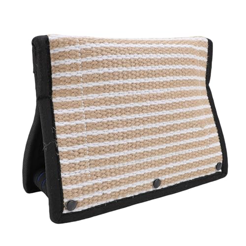 Hiraith Hundebeißkeile aus Jute, Multifunktionaler, Bequemer Griff, Sicheres Beißkissen, Zerrspielzeug für Kleine, Mittelgroße und Große Hunde, aus Jute von Hiraith