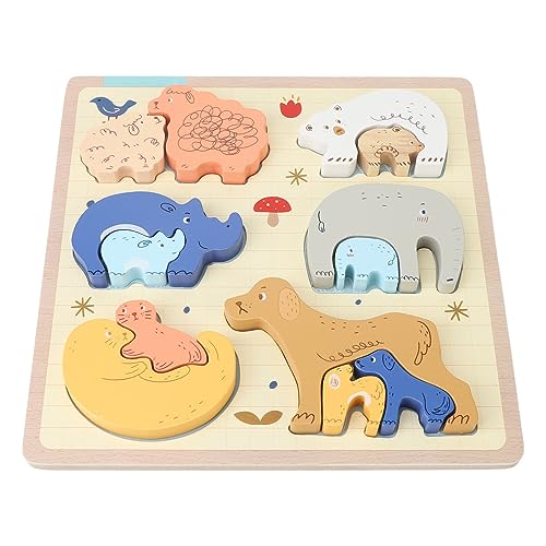 Kognitives Puzzle-Spielzeug für Tiere, REGT Zum Erkunden an. Tierpaar-Bausteine, Dick, Leicht, für die Frühe Bildung Kognitives Puzzle-Spielzeug für Tiere, REGT Zum Erkunden an. Tierpaar-Bausteine, Dick, Leicht, für die Frühe Bildung von Hiraith