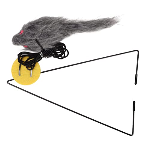 Hiraith Tür Hängende Maus Katzenspielzeug Interaktive Verstellbare, Einverstimmbare Katze, die Mausspielzeug mit Dreieckigem Haken für Katzen Fangen Hiraith Tür Hängende Maus Katzenspielzeug Interaktive Verstellbare, Einverstimmbare Katze, die Mausspielzeug mit Dreieckigem Haken für Katzen Fangen von Hiraith