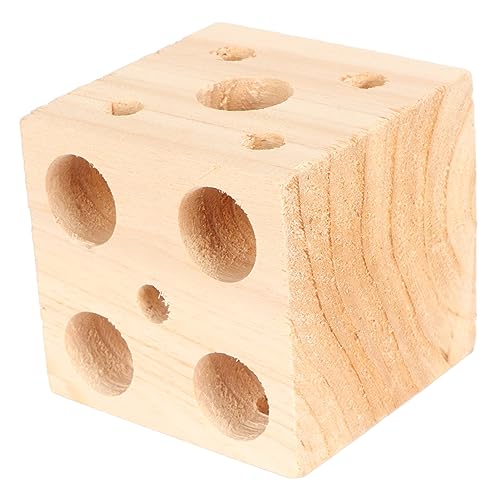 Hiraith Vogel-Block-Spielzeug, Papagei, Futtersuche, Holzspielzeug, Sicher Gegen Langeweile, Biss, Multifunktional, Ungiftig, Sittich-Barsch (7cm) von Hiraith