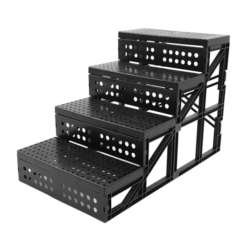 Hundetreppe Schlupfresistente Hundetreppe Verstellbare Höhenhöhe Faltbare Haustiere Treppe für Hochbett und Couch Hundetreppe Schlupfresistente Hundetreppe Verstellbare Höhenhöhe Faltbare Haustiere Treppe für Hochbett und Couch von Hiraith