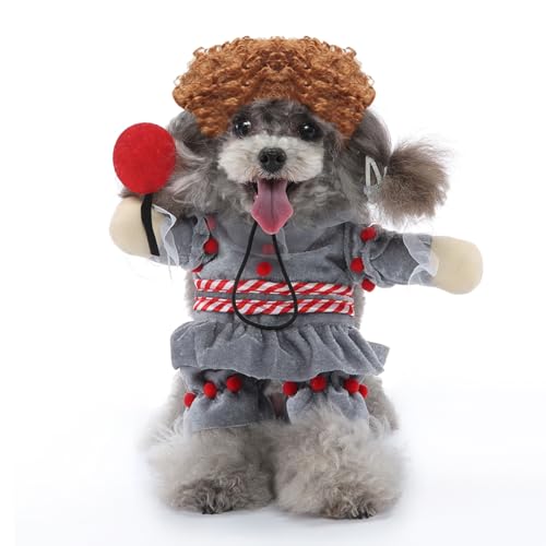 Hiseng Halloween Hundekostüm, Detektiv-Dekoration Hundemantel, Lustiges Haustierkostüm, Haustier Party Anzug, Hundekostüm für kleine, mittelgroße und große Hunde (M,Baby) von Hiseng