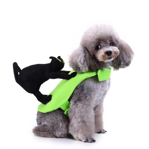 Hiseng Halloween Hundekostüm, Verrückte-Dekoration Hundemantel, Lustiges Haustierkostüm, Haustier Party Anzug, Hundekostüm für kleine, mittelgroße und große Hunde (L,Katzenmann) von Hiseng