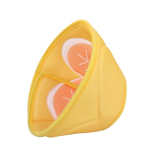 Hislaves Cat Cone Collar Pet Collar Adjustable Soft Cat Recovery Collar Comfortable Breathable Pet Cone Collar for Post-surgery Tapered Cat Cone Collar Yellow L von Hislaves