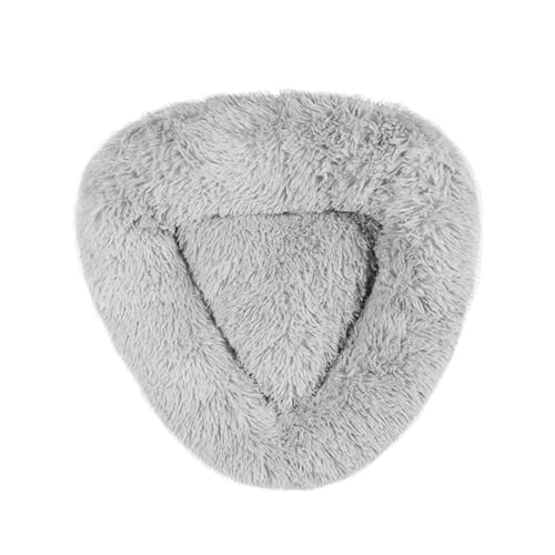 Hislaves Increase Space Pet Bed Cozy Dog Bed Anti-anxiety Deep Sleep Plush Warm Breathable Soft Touch Feel Trendy Design Pet Nest Plush Pet Bed Grey L von Hislaves
